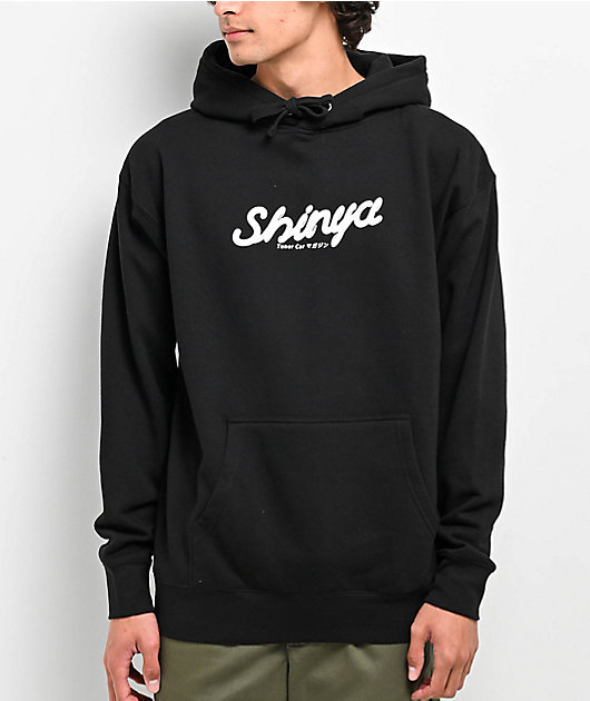 Shinya Collage Black Hoodie