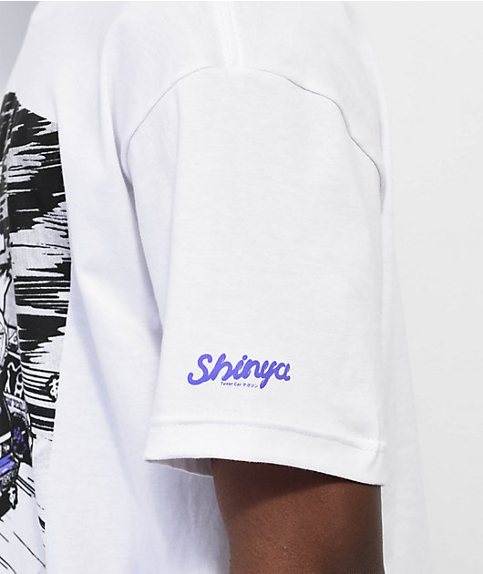 人気が高い White Racing Shinya T-Shirt Zumiez | トップス