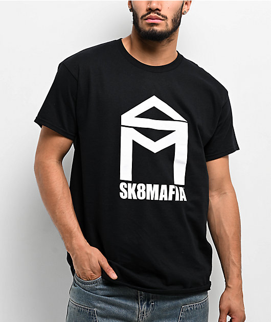 Sk8mafia House Logo Black T-Shirt | Zumiez