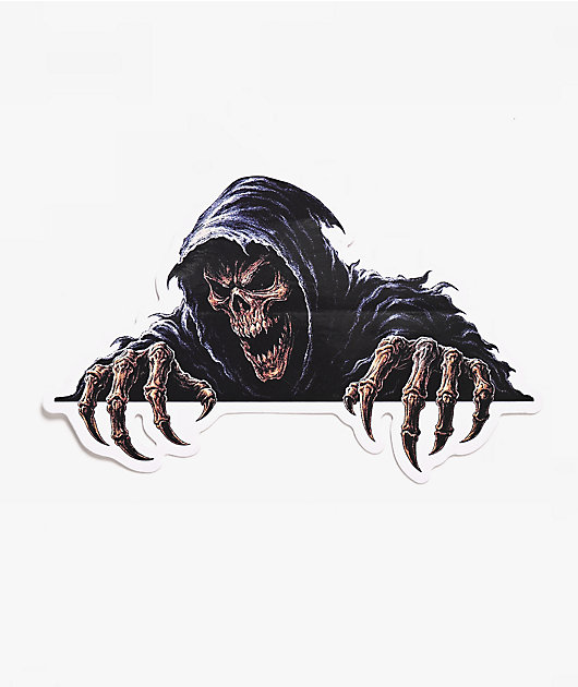 Skelecore Skull View Peeker Sticker