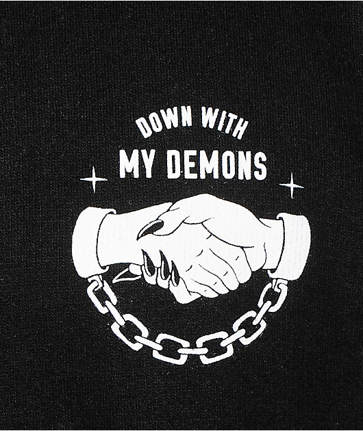 sketchy tank down with my demons hoodie