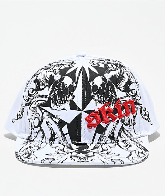 Skin Industries Apocalypse White Snapback Hat