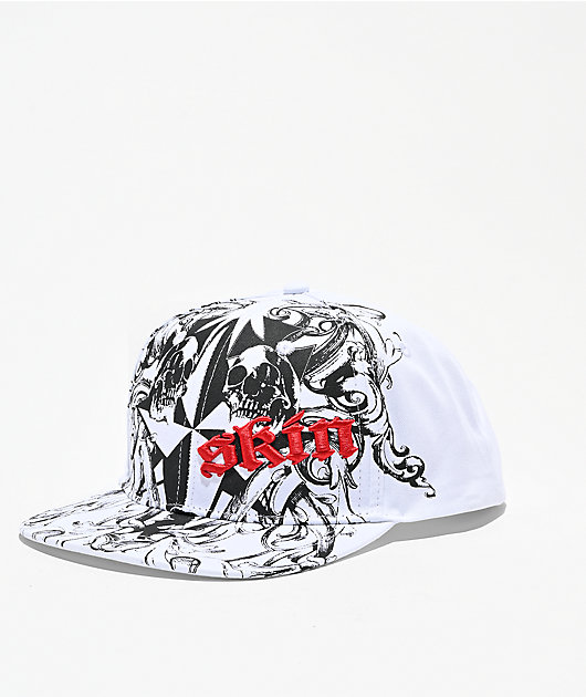 Skin Industries Apocalypse White Snapback Hat