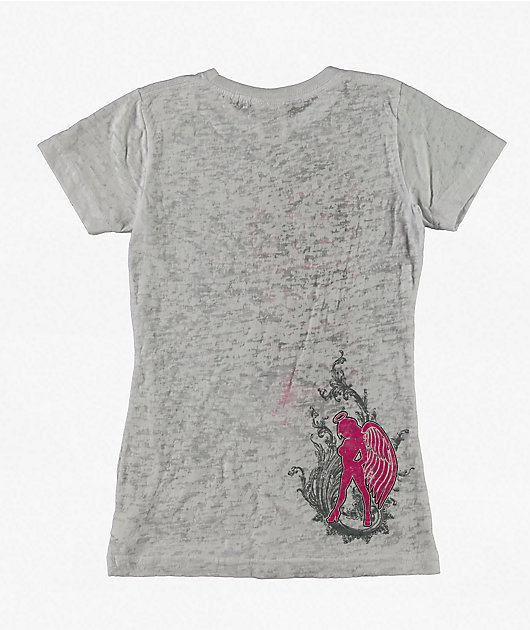 Skin Industries Cascade White Crop Burnout T-Shirt