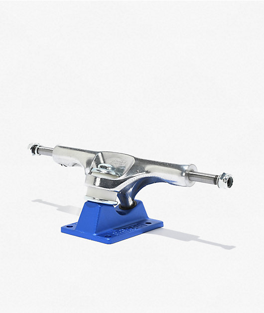 Slappy ST1 Inverted Hollow Lights 8.25" Silver & Blue Skateboard Truck