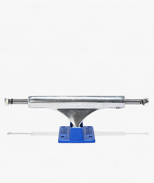 Slappy ST1 Inverted Hollow Lights 8.25" Silver & Blue Skateboard Truck