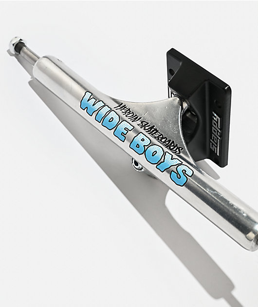 Slappy x Heroin ST1 Wide Boys Hollow 10.5" Silver & Black Truck