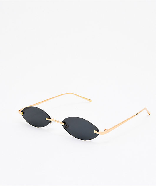 Sledge Hammer Black Mini Frameless Sunglasses | Zumiez display picture 1