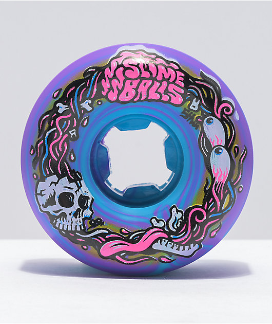 Slime Balls Brains Speed Balls 54mm 99a Blue & Purple Skateboard