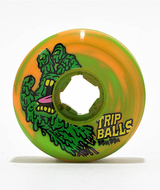 Slime Balls Face Melter Trip Balls 56mm 99a Green Skateboard