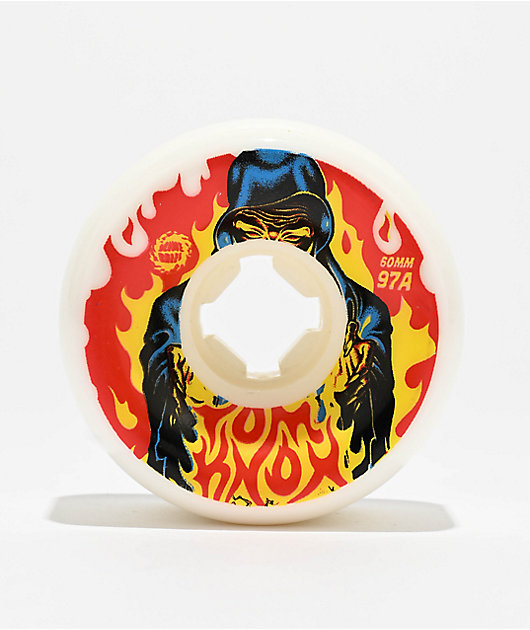 速くおよび自由な Slime Balls Knox Firepit Vomits 60mm 97a White Skateboard スケートボード