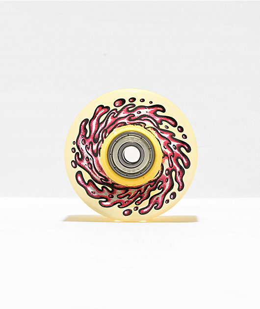 Slime Balls OG Slime 78A Skateboard Wheels - Trans Yellow - 66mm