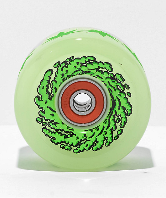 スケートボード SLIME BALLS DISCO BALLS LIGHT UP WHEELS Slime Balls Light Ups 60mm 78a LED & Glow In the Dark Green