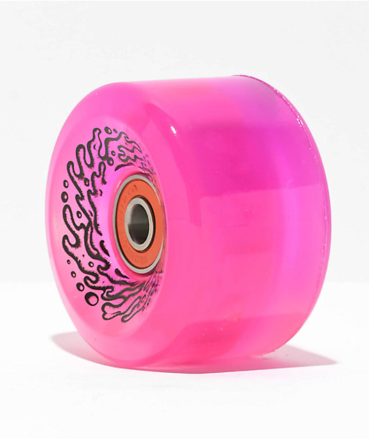Slime Balls Light Ups 60mm 78a Pink & Purple Cruiser Skateboard