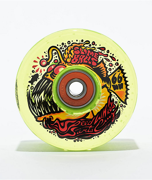 Slime Balls Light Ups LED Angler OG 66mm 78a Clear Neon Green