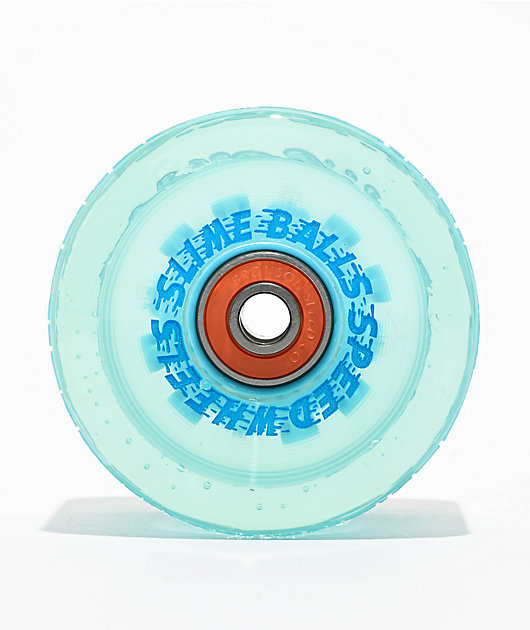 Slime Balls Light Ups LED Chrome Surfer OG 66mm 78a Clear