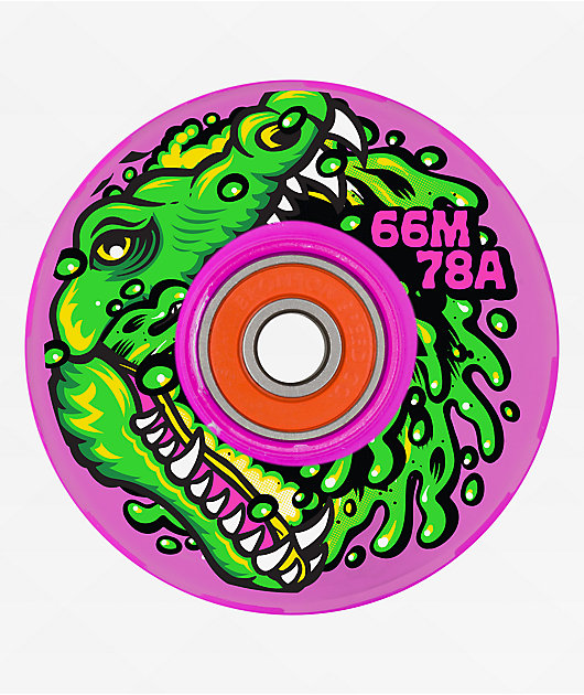 Slime Balls Light Ups LED Gator Swamp Spew 66mm 78a Pink Cruiser