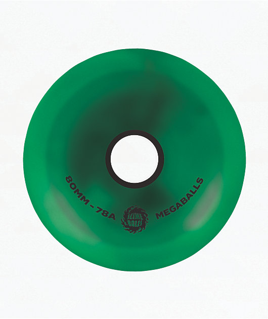 Slime Balls Mega Balls 80mm 78a Green Cruiser Skateboard Wheels