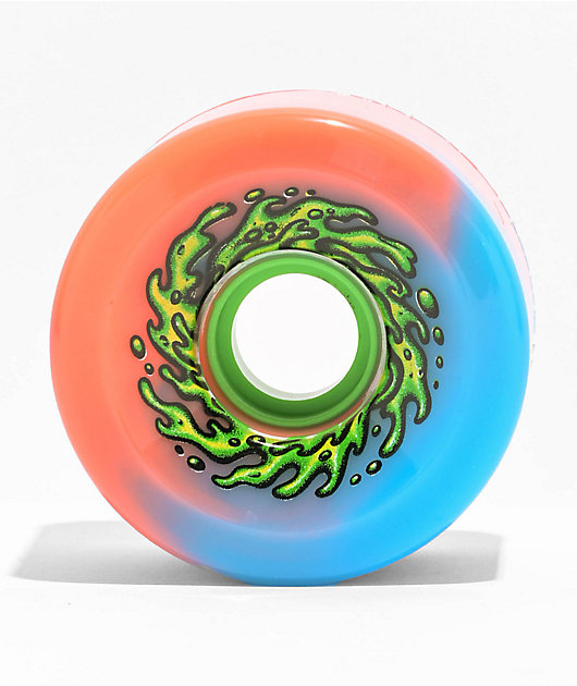Slime Balls OG Slime 66mm 78a Pink & Blue Cruiser Skateboard Wheels
