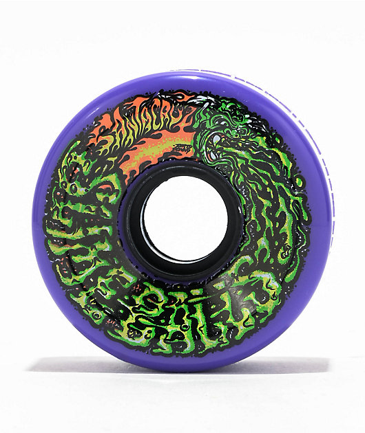 SLIMEBALL 60mm 78A グローインザダーク Slime Balls x Dirty Donny OG 60mm 78a Purple Cruiser Skateboard