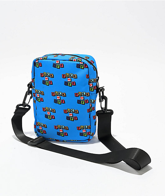 Slushcult Fuck Off Blue Crossbody Bag | Zumiez