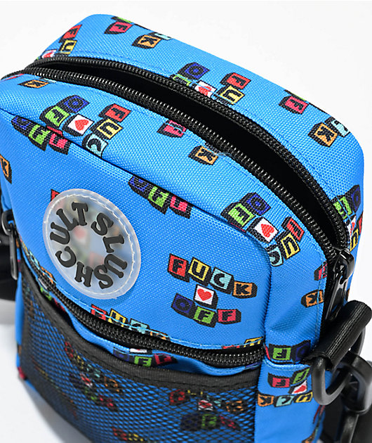 Slushcult Fuck Off Blue Crossbody Bag | Zumiez