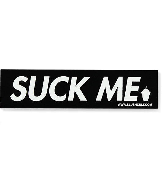 Slushcult Suck Me Logo Pegatina