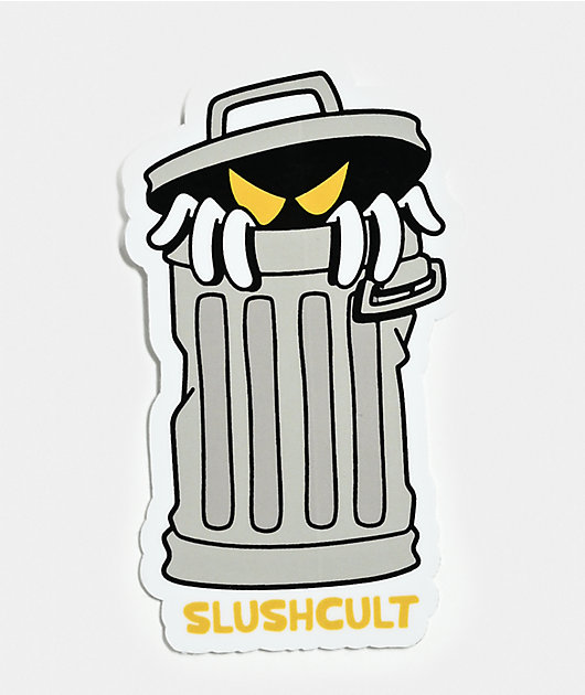 Slushcult Trash Can Sticker