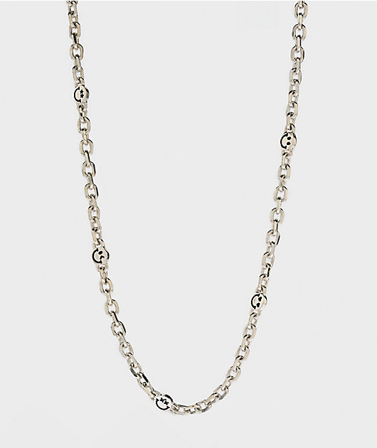 Smiley Cutout Finechain Gold Necklace