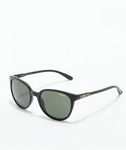 Smith Cheetah Black Polarized Grey-Green Sunglasses