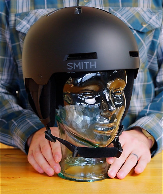 Smith Rodeo Matte Black Snowboard Helmet video