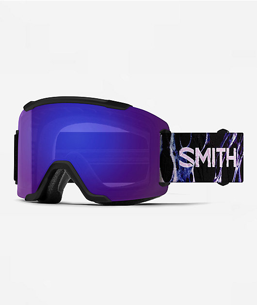 Smith Squad Flex Plasma Black & Purple Snowboard Goggles | Zumiez