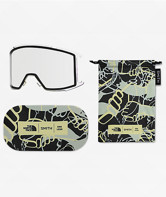 Smith x The North Face Squad Erik Leon Black & Purple Snowboard Goggles