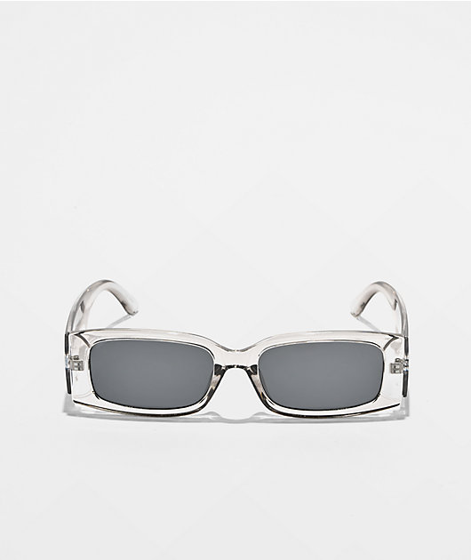 Smoke Lens Rectangle Grey Sunglasses