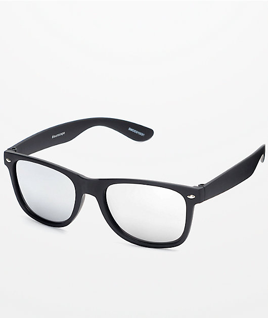 Smooth Operator Black & Silver Mirror Lens Sunglasses | Zumiez display picture 1
