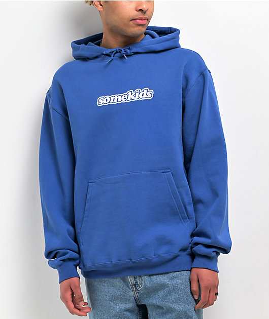 Some Kids Logo Blue Hoodie Zumiez