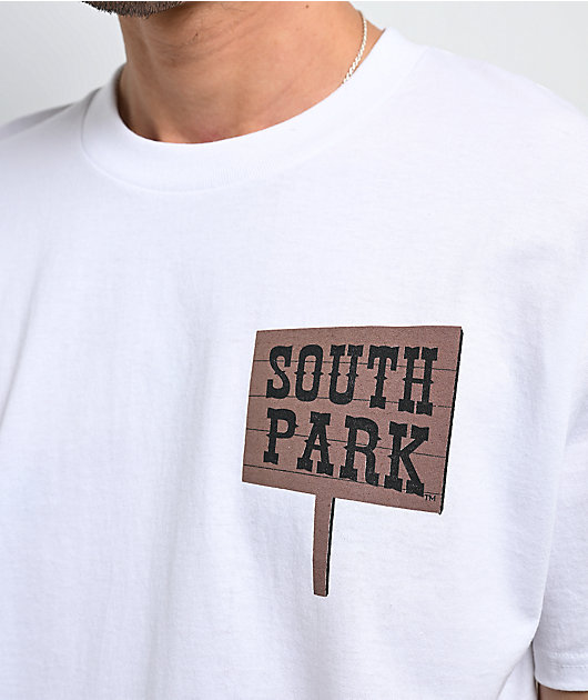 South Park Sign & Group White T-Shirt