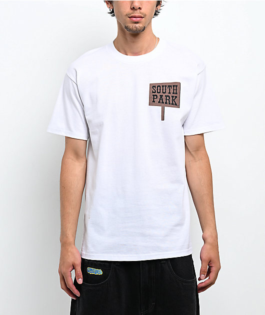 South Park Sign & Group White T-Shirt