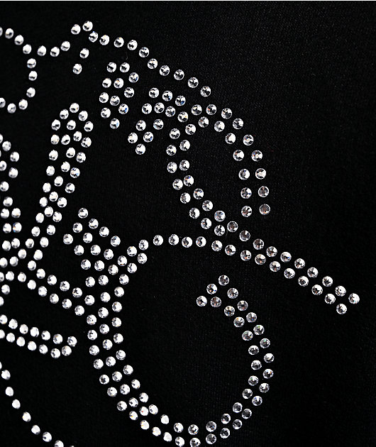 Southpole Legacy Rhinestone Black Zip Hoodie