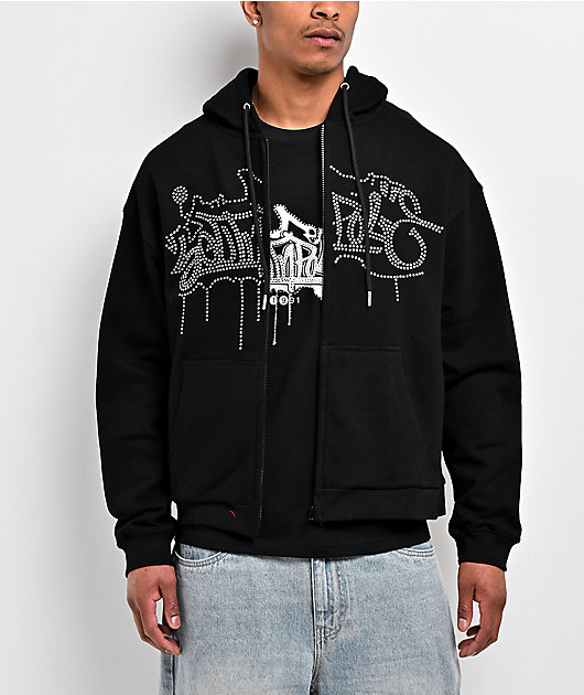 Southpole Legacy Rhinestone Black Zip Hoodie