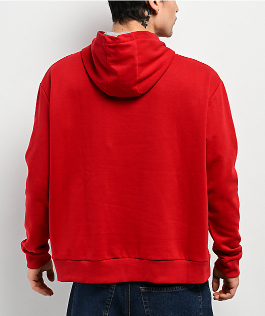 Southpole Logo Red & Grey Hoodie