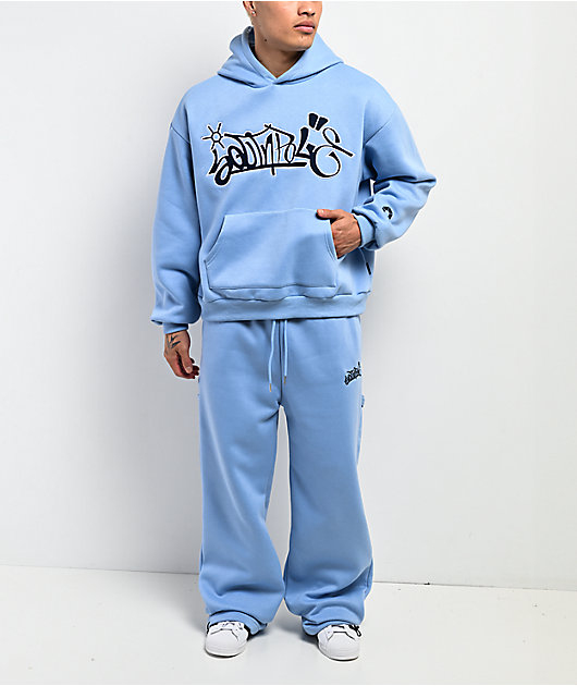 Southpole Tag Light Blue Hoodie | Zumiez