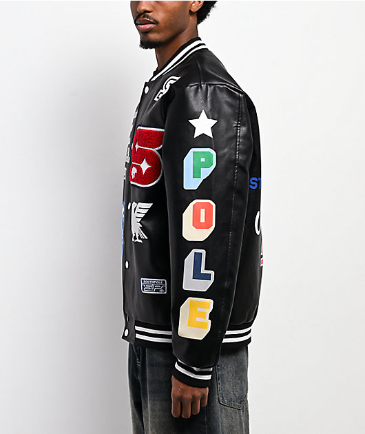 Southpole Varsity Black Bomber Jacket | Zumiez