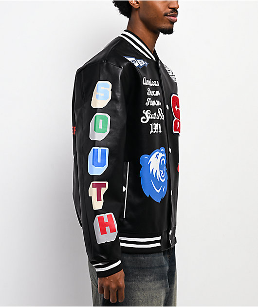 Southpole Varsity Black Bomber Jacket | Zumiez