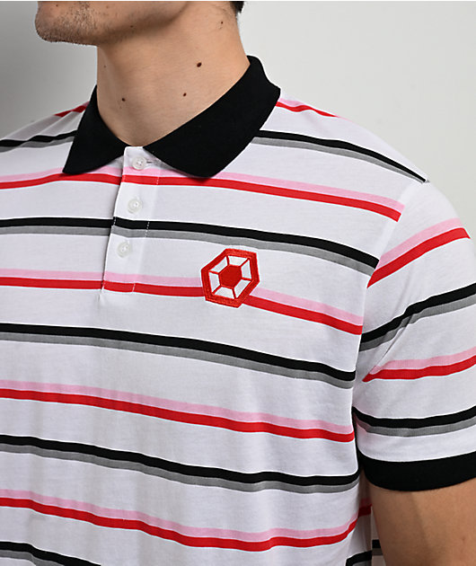 Southpole White Stripe Polo Shirt | Zumiez