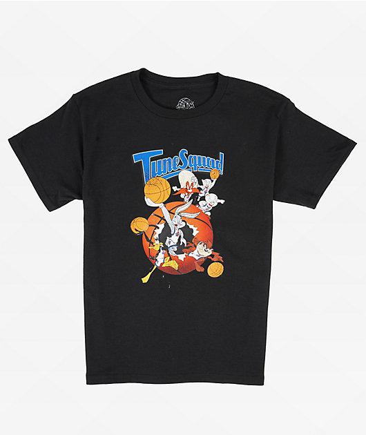 Space Jam Kids Tune Squad Black T-Shirt | Zumiez