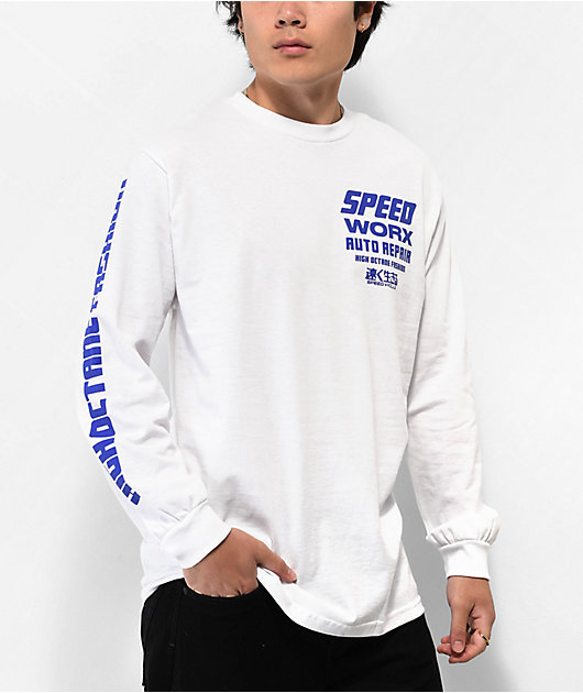 Speed Kills High Octane White Long Sleeve T-Shirt