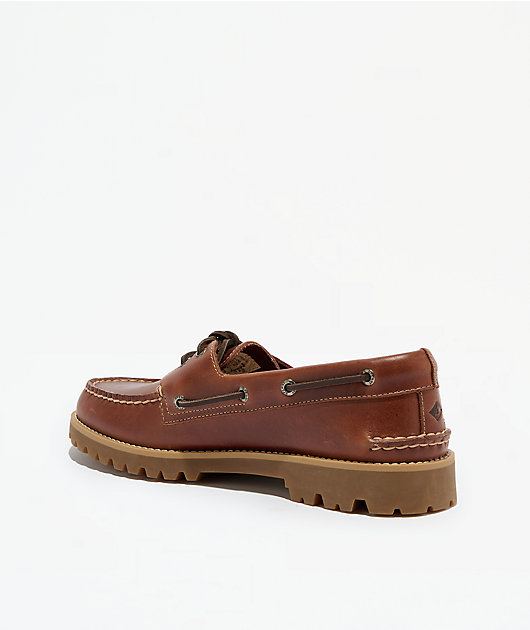 Sperry Authentic Original™ 2-Eye Lug Rich Mahogony Brown Boat Shoes