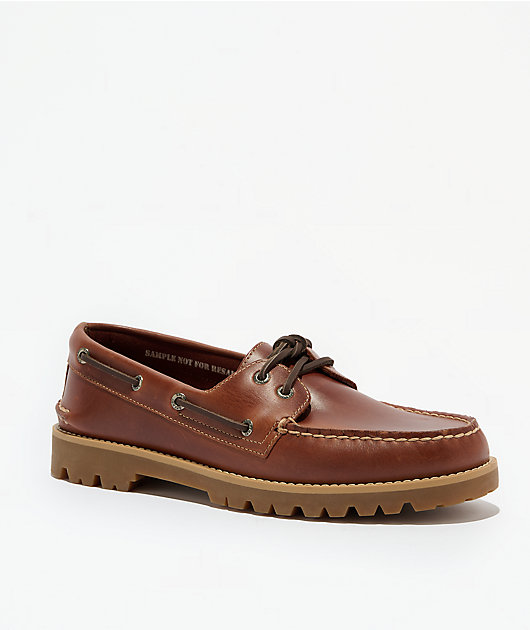 Sperry Authentic Original™ 2-Eye Lug Rich Mahogony Brown Boat Shoes