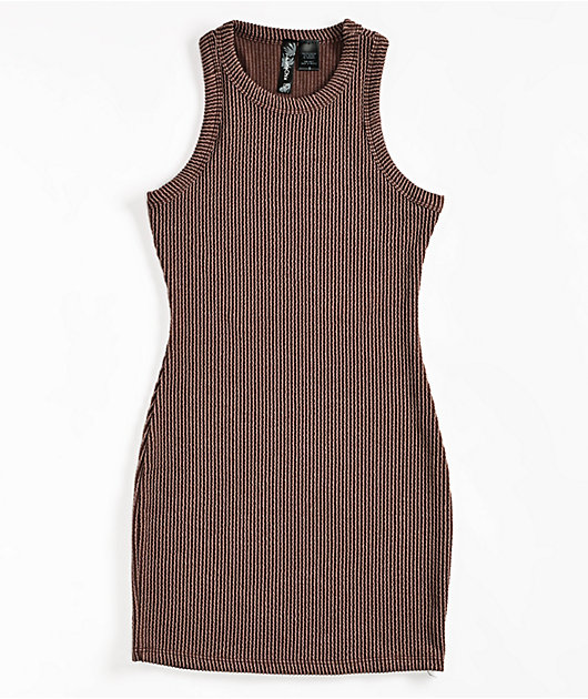 brown off shoulder sweater dress Women's Tanya Off The Shoulder Sweater Maxi Dress in Brown main image 1